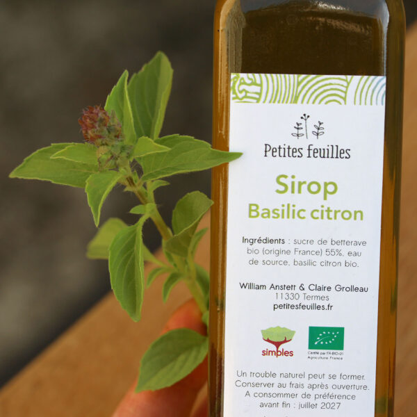 Sirop de basilic citron – Image 2
