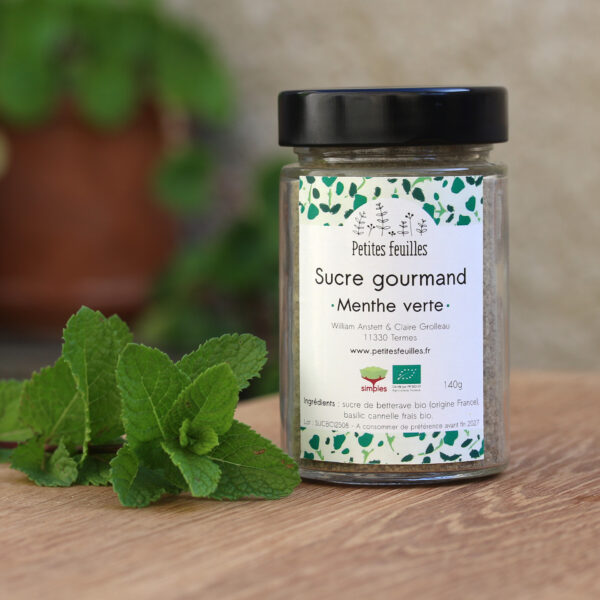 Sucre gourmand - Menthe verte