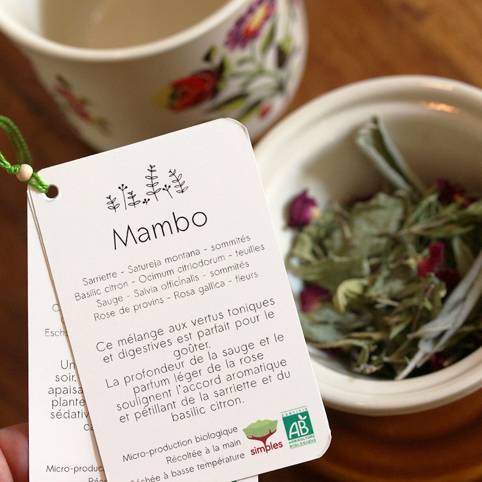 Coffret tisanière n°4 - Bouquet bleu, rose et jaune – Image 5