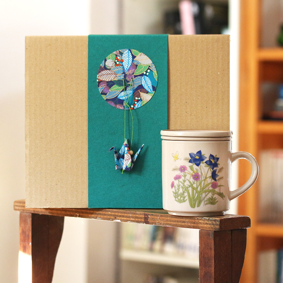 Coffret tisanière n°12 - Bouquet bleu et rose – Image 2