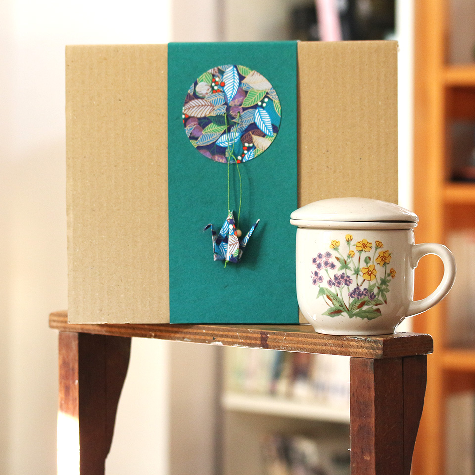 Coffret tisanière n°6 - Bouquet jaune et bleu – Image 2