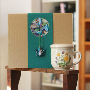 Coffret tisanière n°7 - Bouquet jaune et violet